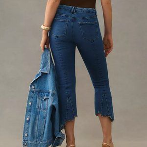 NWT Anthropologie Good American Good Legs Crop High-Rise Mini Boot Jeans 8